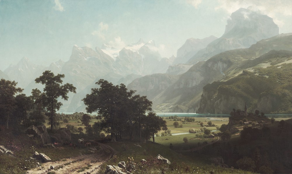Jezioro Czterech Kantonów, Albert Bierstadt - wf343