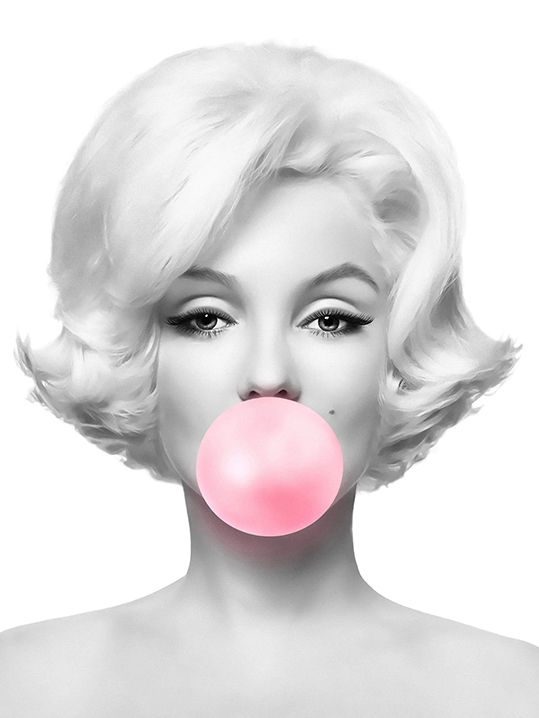 Marilyn Monroe with bubble gum - wf651