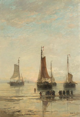 Łódki - Hendrik Willem Mesdag, 1860-1889r. - wf920