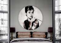 Audrey Hepburn - okrągły obraz